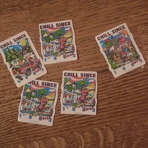 25 brandy melville chill since 93 stickers